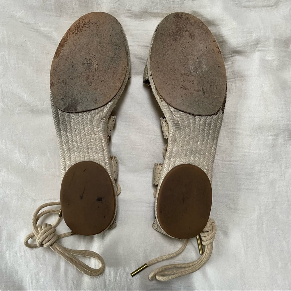 BALENCIAGA Arena Espadrille Ankle Wrap Gladiator Sandals - Picture 15 of 16